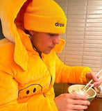 Jaqueta Puffer Plush Hooded "Amarelo" Drew House