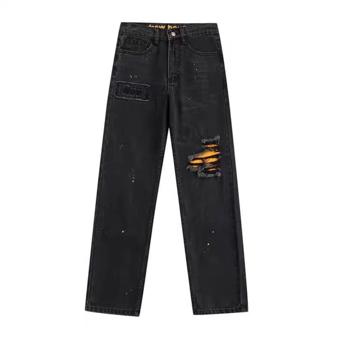 Calça Drew House Jeans Escuro Rasgada