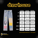 Calça Drew House Streetwear Designer Ripped Jeans