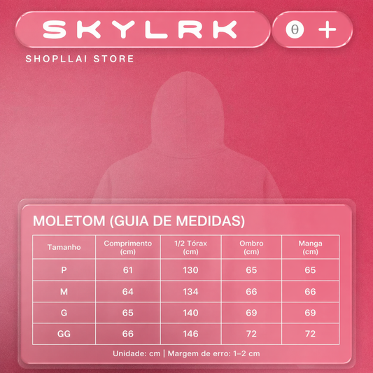 Moletom SKYLRK No Zip Hoodie Ash
