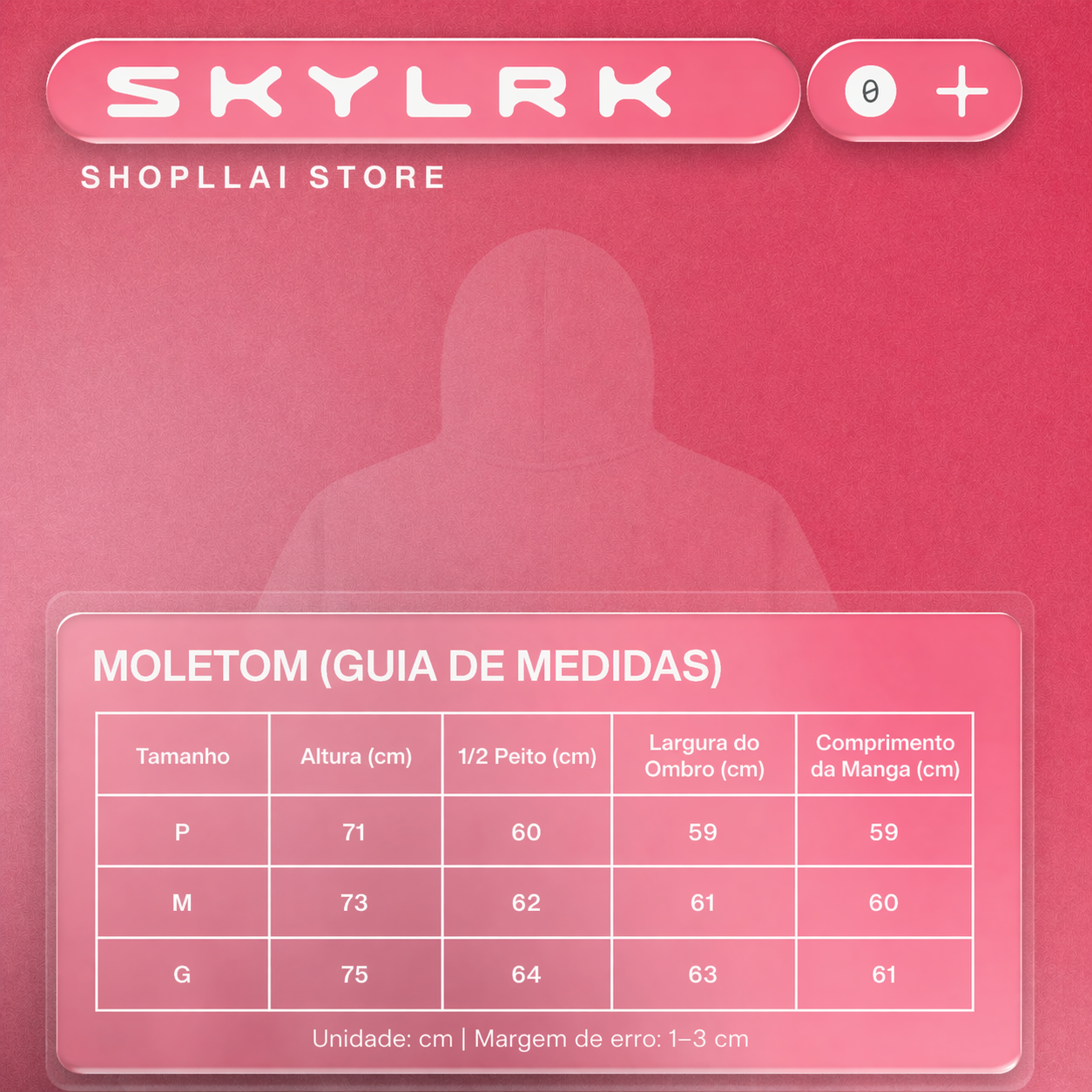 Manga Longa Branca Skylrk com Gola Alta
