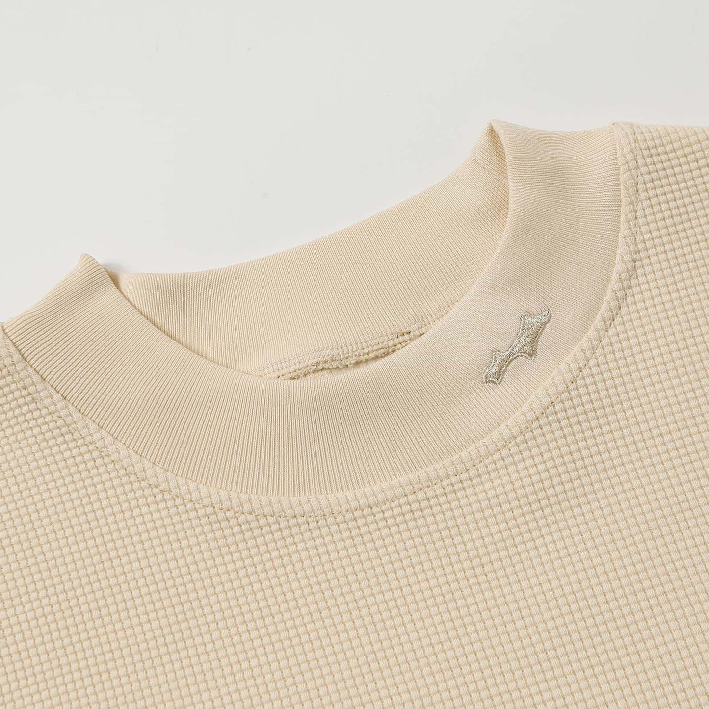 Suéter SKYLRK "Waffle Mock Neck" Creme
