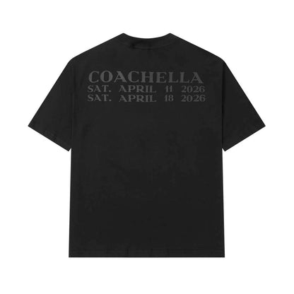 Camiseta Preta Streetwear "SWAG" SKYLRK Justin Bieber Coachella 2026