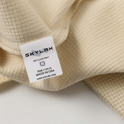 Suéter SKYLRK "Waffle Mock Neck" Creme